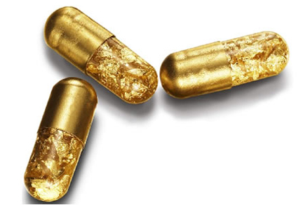 "Gold Pill makes your poop glitter for $425 "