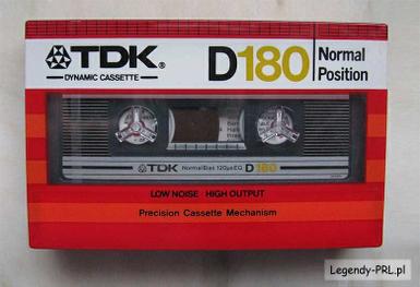 TDK D180 Normal tape í pakka   180 mín !