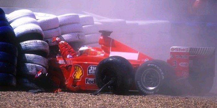 Michael Schumacher fótbrotnar