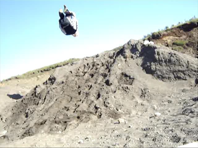 ég að fara frekar hátt í frontflip