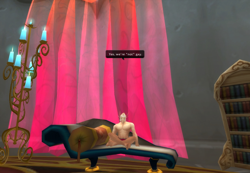 Night elf not the gay race anymore?