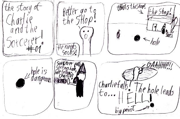 Charlie the turtle and the sorcerer...