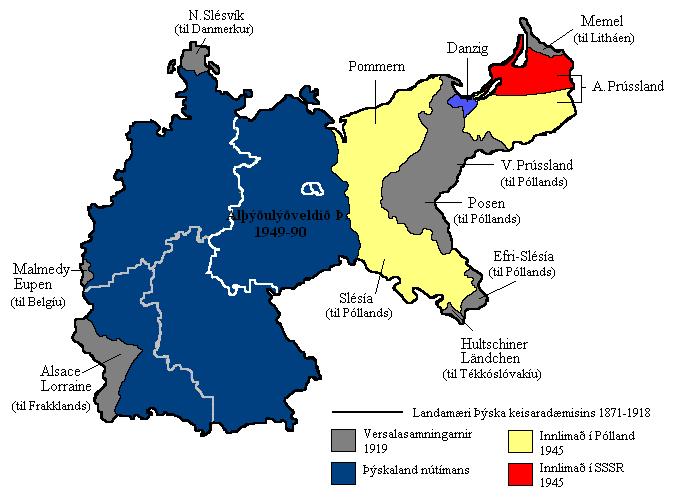 Landamærabreytingar Þýskalands