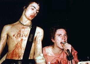 Sid Vicious og  Johnny Rotten