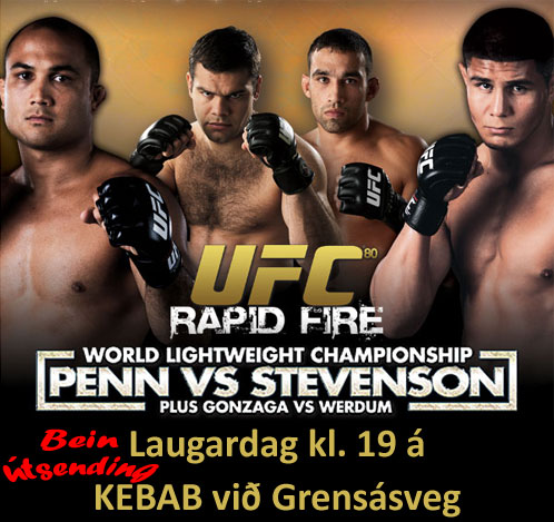 UFC 80 í beinni á Kebab!