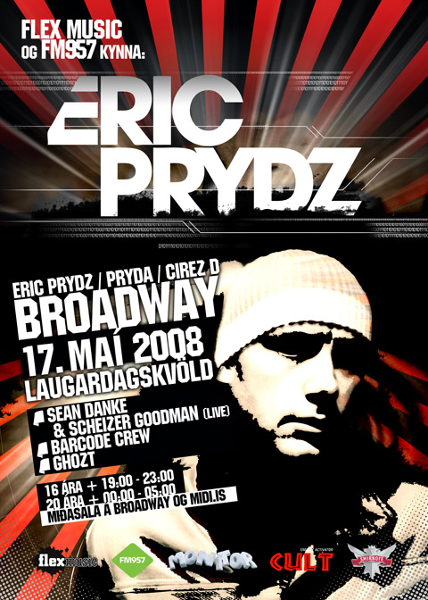 Eric Prydz á Broadway 17. maí