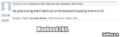 Manhood fail