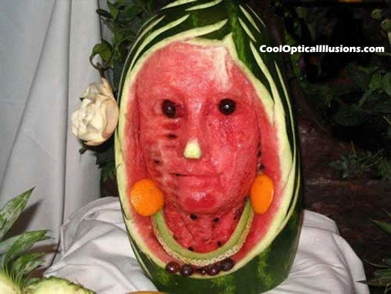 Watermelon face