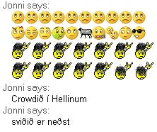 Crowdið í Hellinum