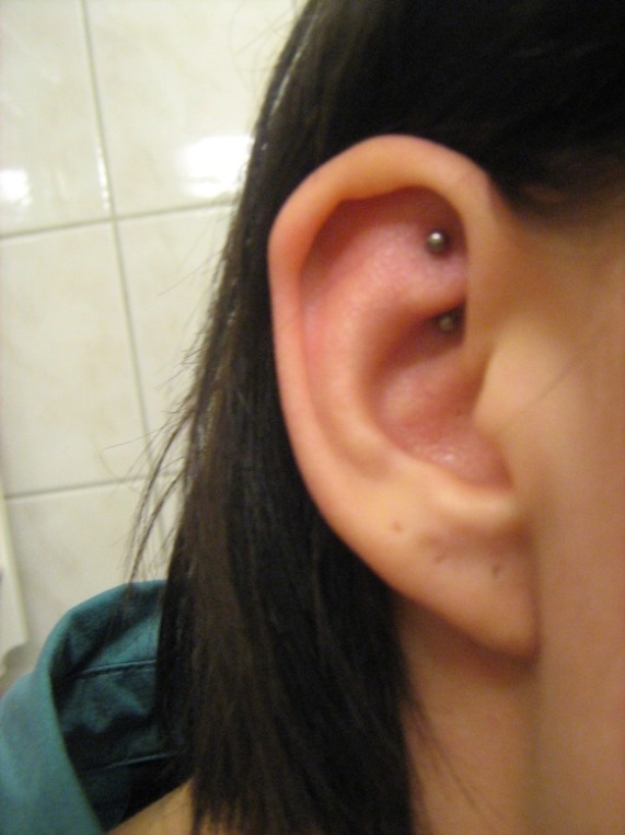 Rook piercing
