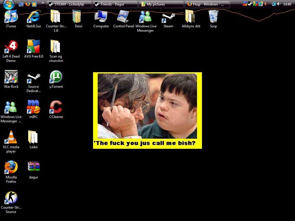 Hjááálpp! með desktop(Screenshot)