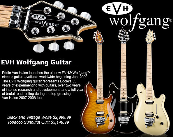 Eddie Van Halen Wolfgang gítarinn.