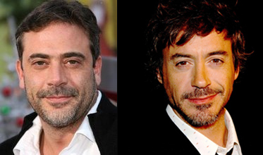 Tvífararnir Robert Downey Jr og Jeffrey Dean Morgan