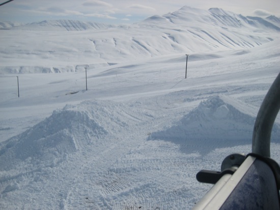 Pallur í hlíðarfjalli fyrir íslandsmeistaramótið.