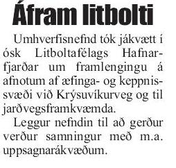 LBFH.is - Hafnarfjarðarbær vill áframhaldandi samstarf
