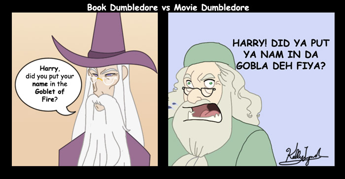 Munurinn á Dumbledore í bókunum og nýjustu myndunum