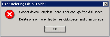 Error Deleting File or Folder