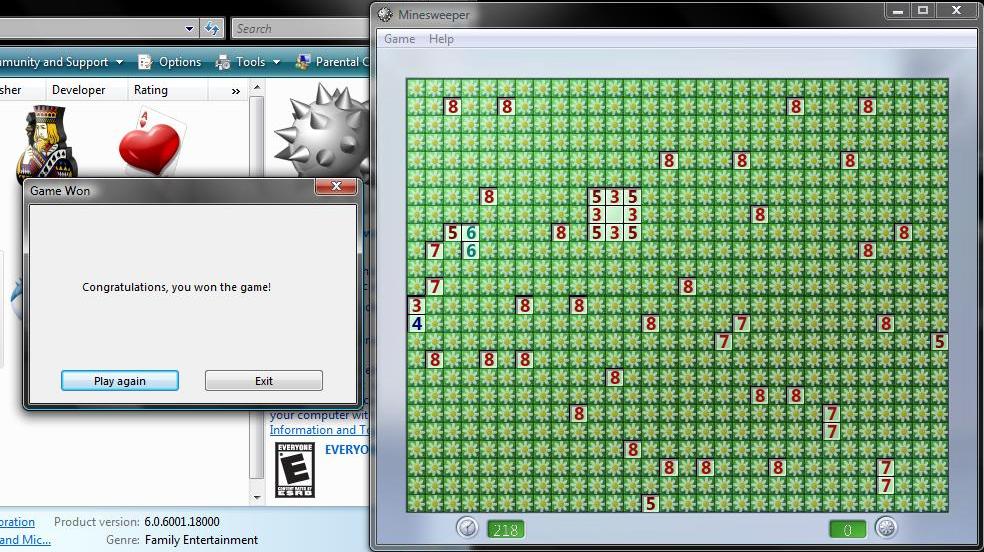 :O Vann Minesweeper með allt í mesta :D