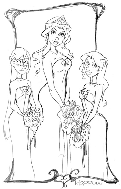 Ginny, Fleur og Gabrielle