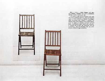 one and three chairs