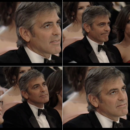 Clooney í gær