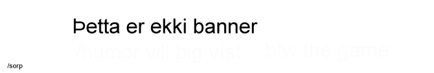 Bannerkeppni - Afneitun