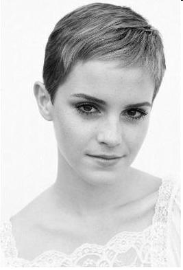 Emma Watson með stutt hár