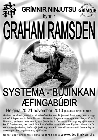 Ninjutsu æfingabúðir með Graham Ramsden