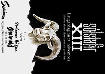 Sólstafir & XIII all ages + Stafrænn Hákon & Skálmöld 18+ 13.Nóv