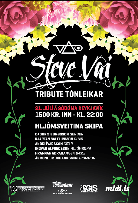 Steve Vai Tribute á sódómu 21. Júlí!