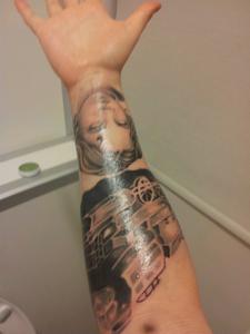 Eftir fyrsta session af full sleeve