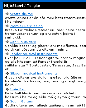 Vefsíðugerð / tenglar
