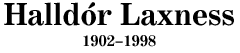 Halldór laxness