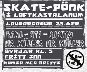 SKATEPÖNK Í LOFTKASTALANUM - 23.APRIL LAUGARDAGUR