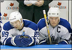 Sorglegt fall Toronto Maple Leafs
