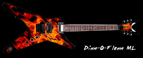 Dime ml flame gítar