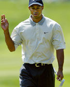 Tiger Woods sló vallarmet á American Exress mótinu