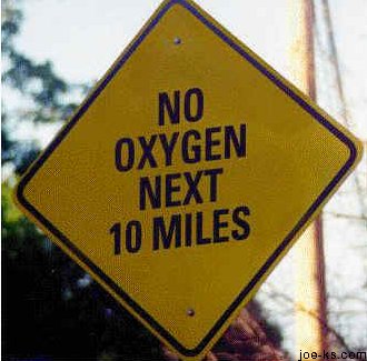 no oxygen