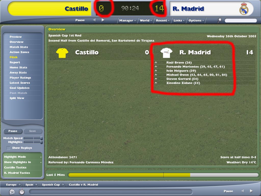 Real Madrid bustaði Castillo