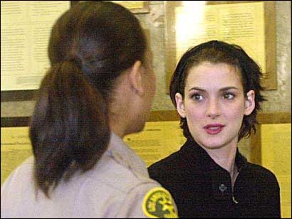 Winona Ryder á 3ja ára skilorð