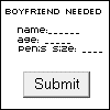 Boyfriend needed