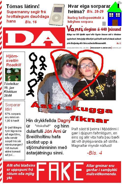 DA, fyrsta tölublað