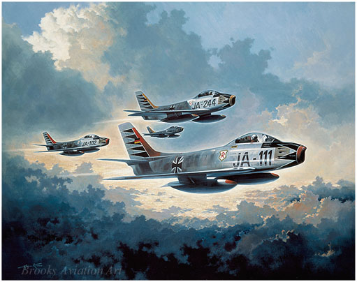 F-86 úr Þýska flughernum, ca. 1960
