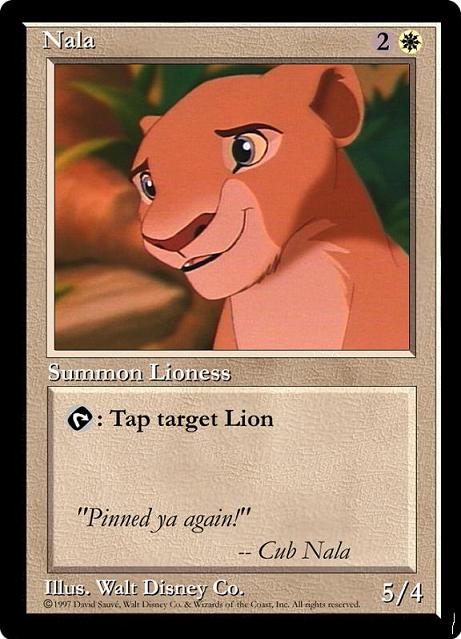 Nala úr Lion King teiknimyndinni á Macig spili ?