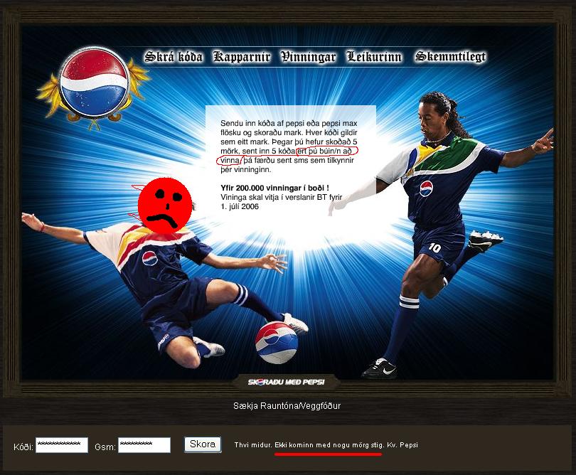 Pepsi leikurinn?