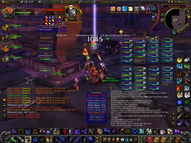 Instructor Razuvious down