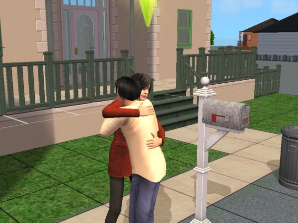 family kiss