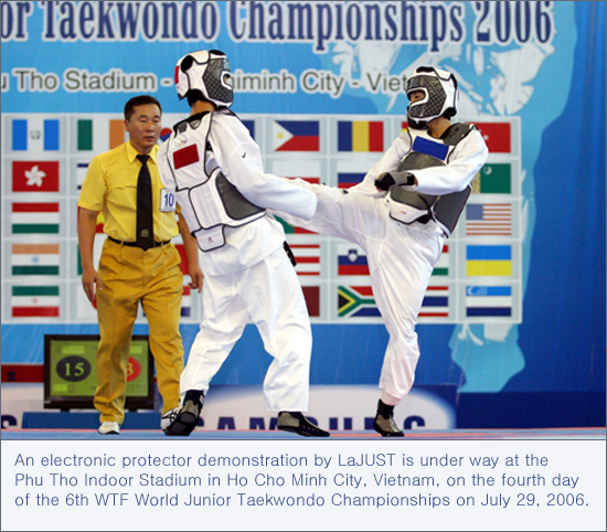 Rafmagnshlífar í Taekwondo