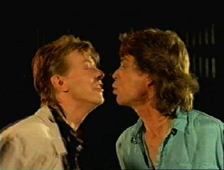 David Bowie og Mick Jagger