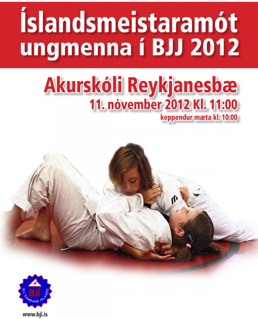 Íslandsmót ungmenna í BJJ verður 11. nóvember